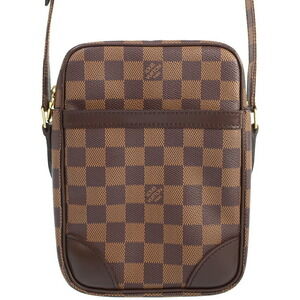 Louis Vuitton Damier Leather Danube Shoulder Bag Brown